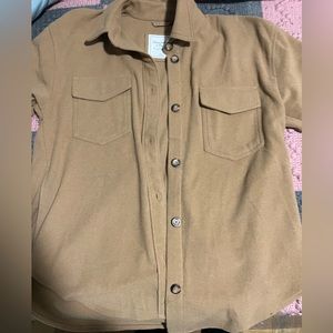 Abercrombie & Fitch  Shacket Brown